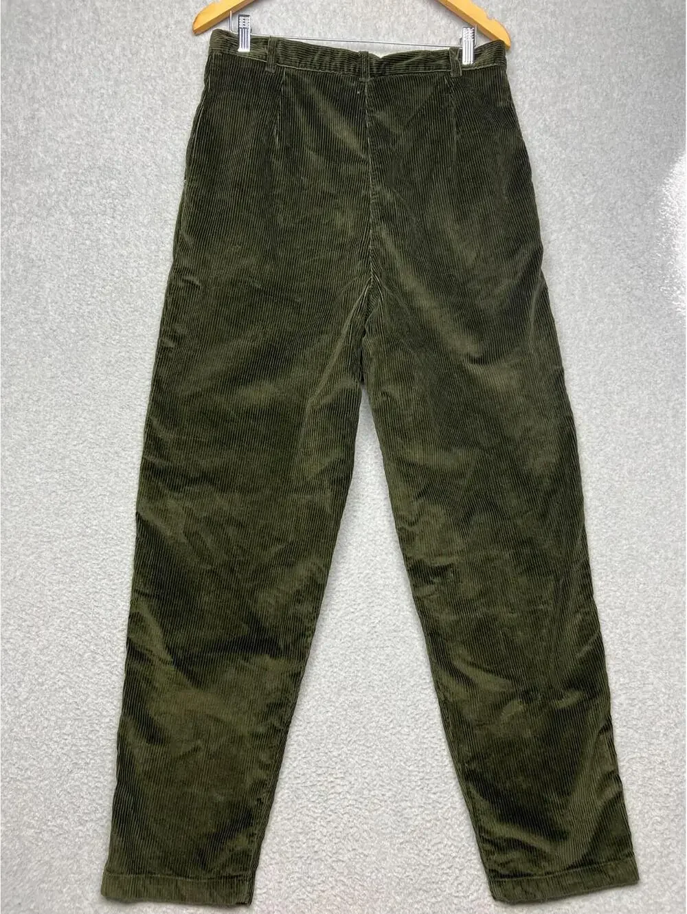 Vintage Jones New York Corduroy Pleated Straight Leg High Rise Pants Womens 14